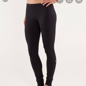 lululemon reversible wunder under pant black/blue